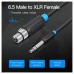 CABLE AUDIO ESTEREO JACK 6.5/M XLR/H 2 M NEGRO VENTION (Espera 4 dias)