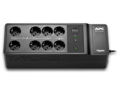 APC BE500G2-GR sistema de alimentación ininterrumpida (UPS) En espera (Fuera de línea) o Standby (Offline) 0,5 kVA 300 W (Espera 4 dias)