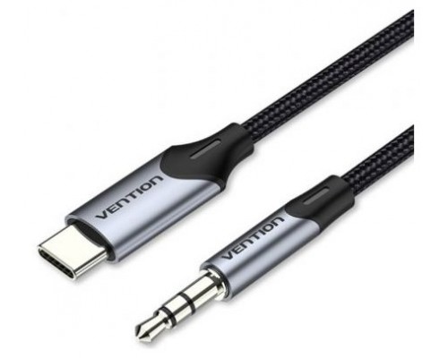 CONVERSOR USB-C/M A JACK 3.5/M 1 M GRIS VENTION (Espera 4 dias)