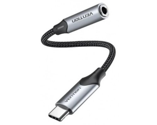 ADAPTADOR AUDIO JACK 3.5/H USB-C/M 1 M GRIS VENTION (Espera 4 dias)