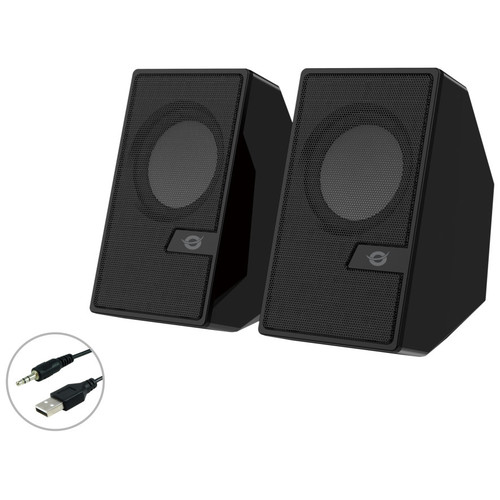 CONCEPTRONIC ALTAVOCES 2.0 6W COLOR NEGRO JACK 3.5" Y BLUETOOTH ALIMENTACION USB-IR25 CONCEPTRONIC ALTAVOCES 2.0 6W COLOR NEGRO JACK 3.5" Y BLUETOOTH ALIMENTACION USB