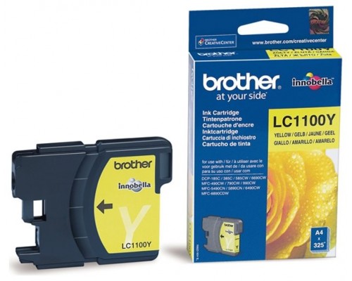 TINTA BROTHER LC-1100Y AMARILLO 400PAG