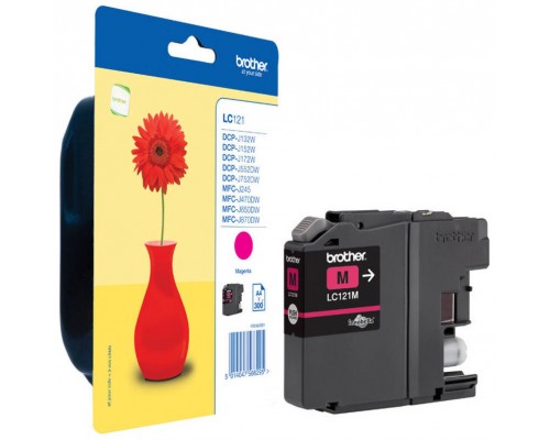 TINTA BROTHER LC-121M MAGENTA 300PAG