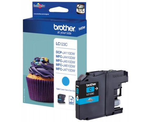 TINTA BROTHER LC-123C CIAN