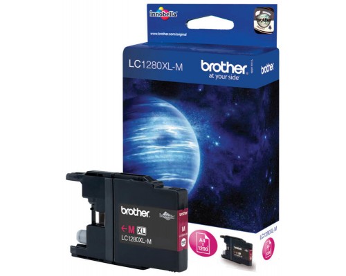 TINTA BROTHER LC-1280XLM MAGENTA ALTA CAPACIDAD