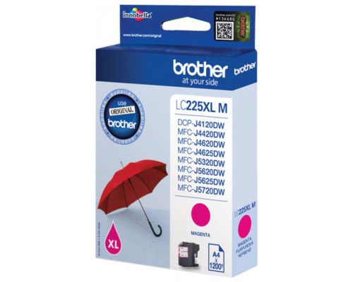 TINTA BROTHER LC-225XLM MAGENTA ALTA CAPACIDAD