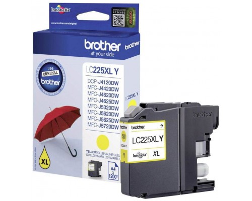 TINTA BROTHER LC-225XLY AMARILLO ALTA CAPACIDAD