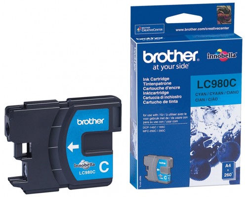 TINTA BROTHER LC-980C CIAN 260PAG