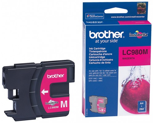 TINTA BROTHER LC-980M MAGENTA 260PAG