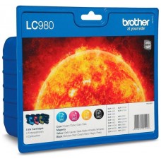 TINTA BROTHER LC-980VALBP PACK CUATRICOLOR C/M/Y/BK