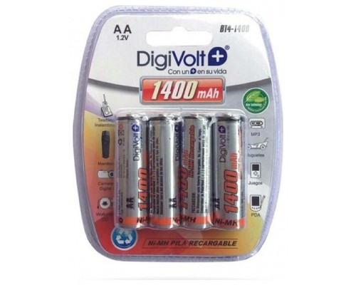 Pila Recargable Aa/r6 1400 Mah Bt4-1400 "blister