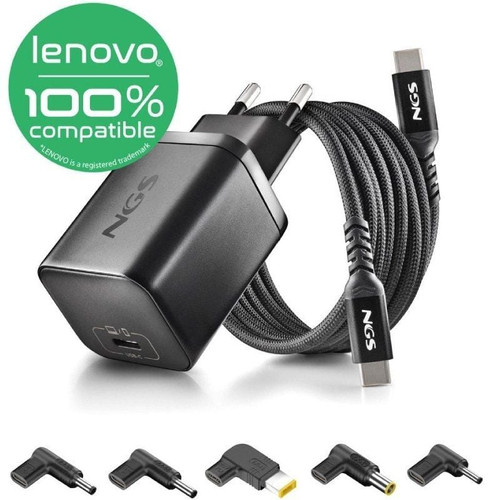 CARGADOR USB PARED NGS GAN 65W USB-C NEGRO C/CABLE-SE99 CARGADOR USB PARED NGS GAN 65W USB-C NEGRO C/CABLE