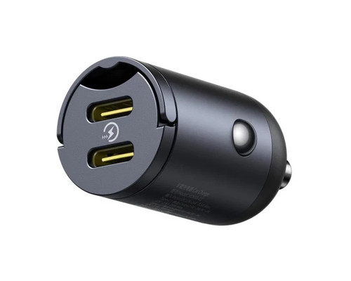 BASEUS TINY STAR MINI CAR CHARGER 2C 30W COSMIC BLACK (Espera 4 dias)