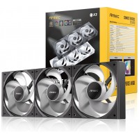 KIT 3 VENTILADORES AUXILIAR C120R A-RGB NEGRO ANTEC (Espera 4 dias)
