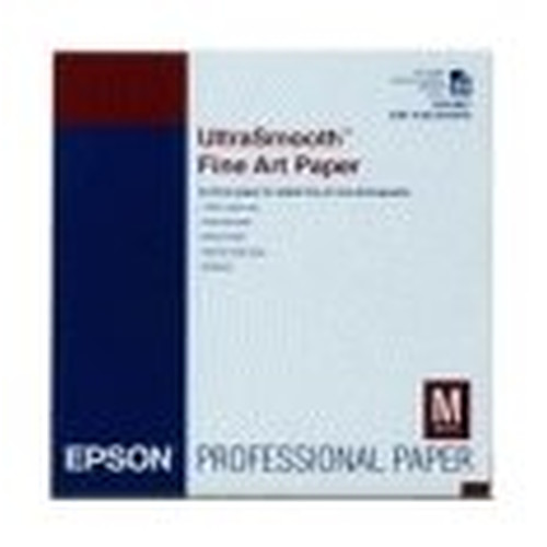 Epson GF Papel UltraSmooth fine art, A3+, 25 h, 325g/m2-IR30 Epson GF Papel UltraSmooth fine art, A3+, 25 h, 325g/m2