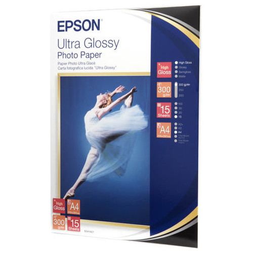 Epson Papel Ultra Glossy Photo Paper A4 (15hojas)-IR30 Epson Papel Ultra Glossy Photo Paper A4 (15hojas)