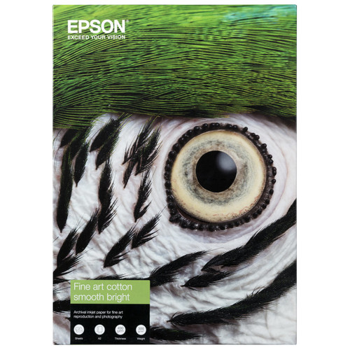 Epson GF Papel Fine Art Cotton Smooth Bright II,  A3+ 25 Sheets