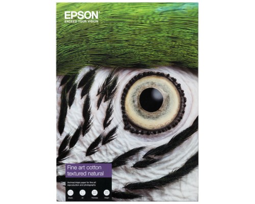 Epson GF Papel Fine Art Cotton Textured Natural II, A2 25 Sheets