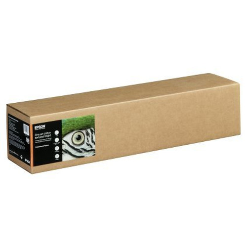 Epson GF Papel Fine Art Cotton Textured Bright II, 24" x 15m-IR30 Epson GF Papel Fine Art Cotton Textured Bright II, 24" x 15m