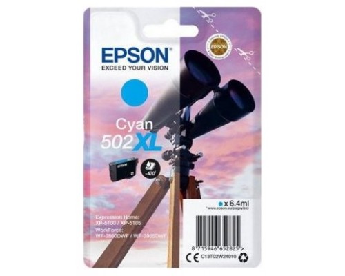 CARTUCHO EPSON 502XL CIAN 6.4ML 470PG