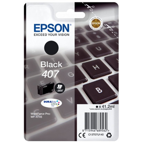 EPSON Ink Cartridge L Black 2,6k 407 teclado-IR20 EPSON Ink Cartridge L Black 2,6k 407 teclado