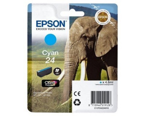 Epson Claria Photo HD Ink Cartucho Cian 24   Expression Photo XP-950