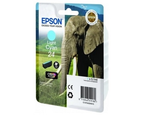 Epson Claria Photo HD Ink Cartucho Cian Claro 24 (Alarma Radiofrecuencia)