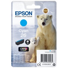 Epson Claria Premium Cartucho cian 26 (Blister + Alarma acustico/Radiofrecuencia)