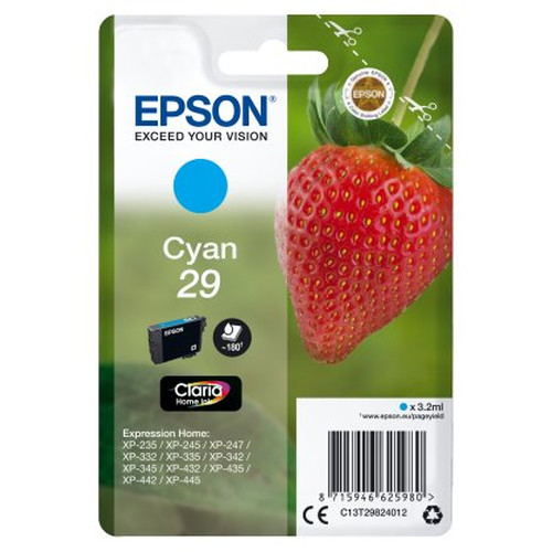 Epson Cartucho T2982 Cyan-IA20 Epson Cartucho T2982 Cyan