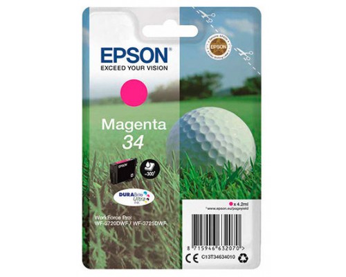 EPSON Singlepack Magenta 34 DURABrite Ultra Ink