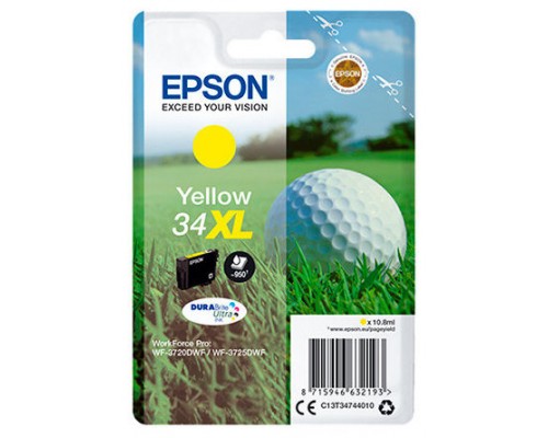 EPSON Singlepack Yellow 34XL DURABrite Ultra Ink