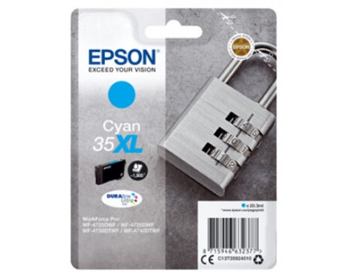 TINTA EPSON C13T35924 Nº 35XL WF47 CIAN