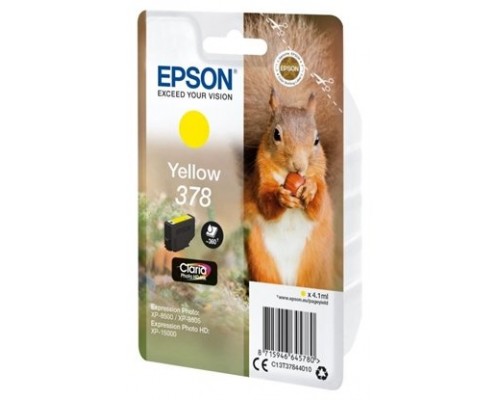 EPSON Singlepack Yellow 378 Claria Photo HD Ink con RF