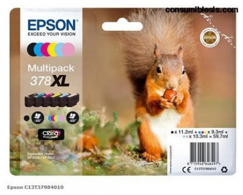 TINTA EPSON C13T379840 378XL MULTIPACK