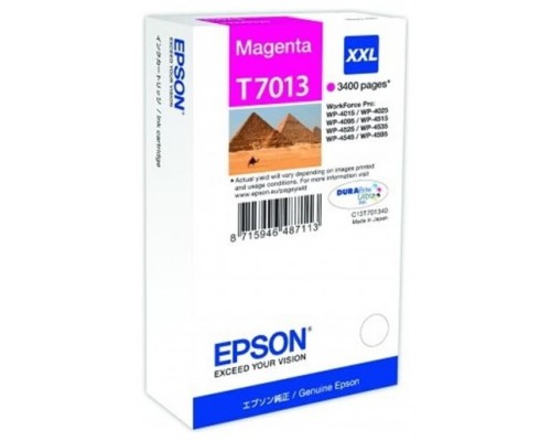 Epson WP-4000/4500 Cartucho Magenta Capacidad Superior 3.400 paginas