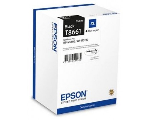 EPSON Cartucho T8661 negro XL WF-M5190DW/M5690DWF