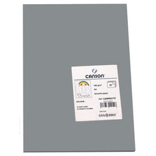 CANSON Pack de 50 Cartulina 185g A4 gris plomo-IR26 CANSON Pack de 50 Cartulina 185g A4 gris plomo