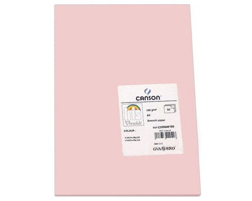 CANSON Pack de 50 Cartulina 185g A3 rosa