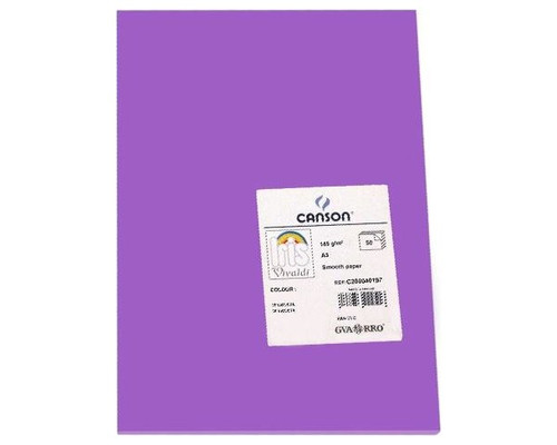 CANSON Pack de 50 Cartulina 185g A3 violeta