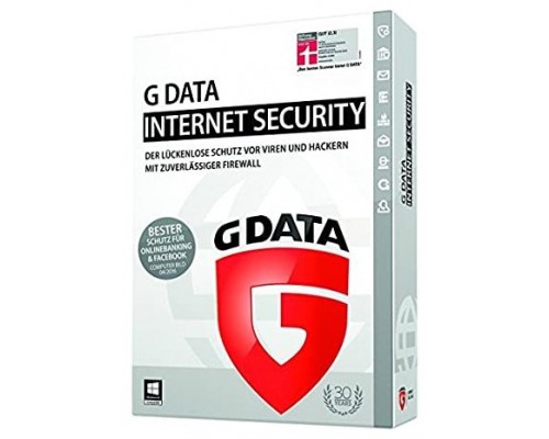 SOFTWARE ANTIVIRUS GDATA  INTERNET SECURITY  3 PC