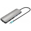 USB-C Metal Nano 2x Display Docking Station + Power