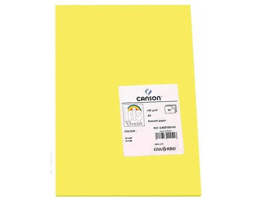 CANSON Pack de 50 Cartulina 185g A3 kiwi-IR25 CANSON Pack de 50 Cartulina 185g A3 kiwi