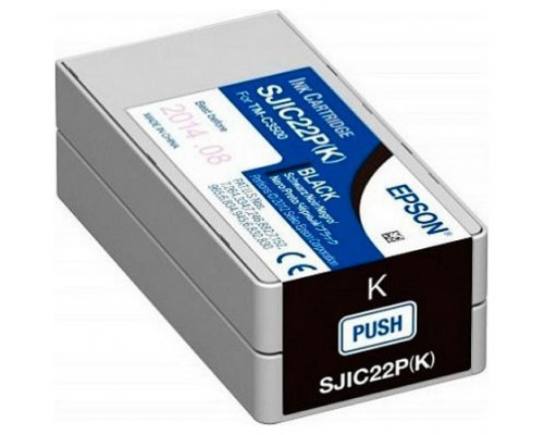 Epson SJIC22P(K): Ink cartridge for ColorWorks C3500