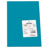 CANSON Pack de 50 Cartulina 185g A4 azul caribe
