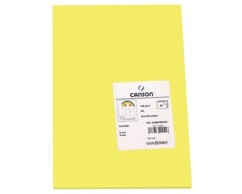 CANSON Pack de 50 Cartulina 185g A4 kiwi-IR25 CANSON Pack de 50 Cartulina 185g A4 kiwi