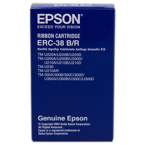 Epson Cinta ERC-38BR Negro/Rojo TMU200/U300-IA19 Epson Cinta ERC-38BR Negro/Rojo TMU200/U300