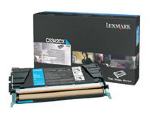 Lexmark C534 Cartucho toner cian Extra Alto Rendimiento (7K)