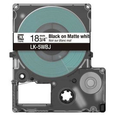 EPSON Cartucho de etiquetas Matte Tape White/Black 18mm(8m) LK-5WBJ-IR25 EPSON Cartucho de etiquetas Matte Tape White/Black 18mm(8m) LK-5WBJ