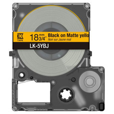 EPSON Cartucho de etiquetas Matte Tape Yellow/Black 12mm(8m) LK-4YBJ-IR25 EPSON Cartucho de etiquetas Matte Tape Yellow/Black 12mm(8m) LK-4YBJ