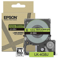EPSON Cartucho de etiquetas Matte Tape Green/Black 12mm(8m) LK-4GBJ-IR25 EPSON Cartucho de etiquetas Matte Tape Green/Black 12mm(8m) LK-4GBJ